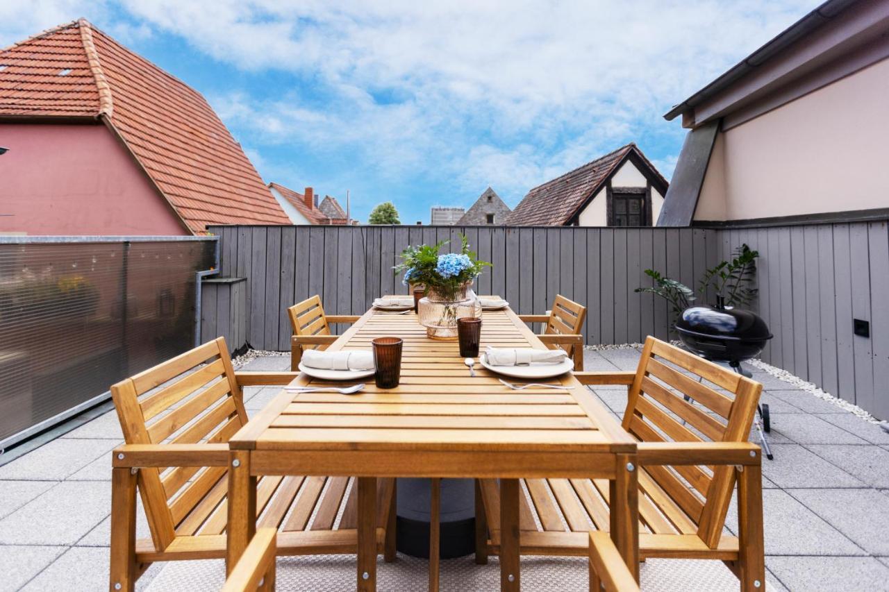 Homie Stay Badgasse - Fewos Am Main Mit Dachterrasse & Fahrradgarage Ochsenfurt Exteriör bild